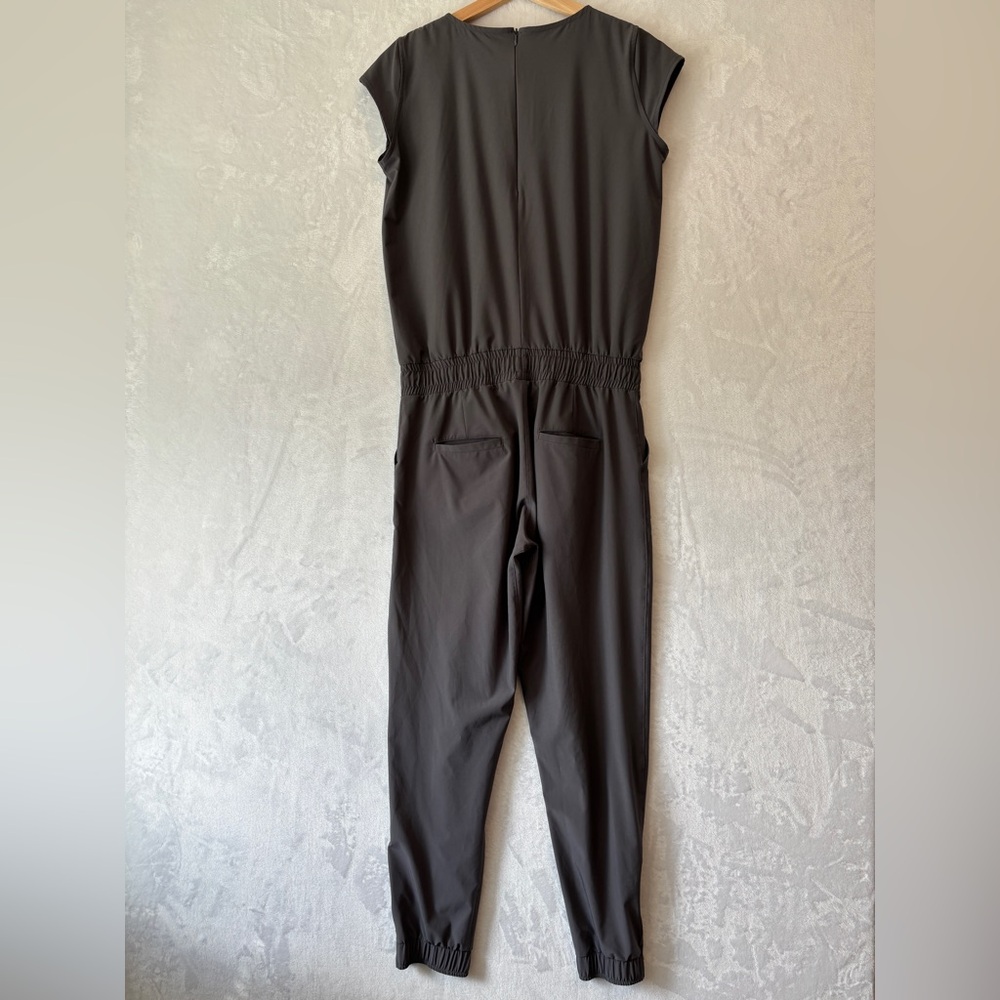 Albion Fit Womens gray casual Jetset jogger short sleeve JUMPSUIT Size‎ small - Picture 11 of 13